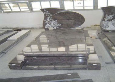 中国 カスタマイズされた花こう岩の墓地記念碑の砂の靭皮繊維は余分終わりを言い表わします サプライヤー