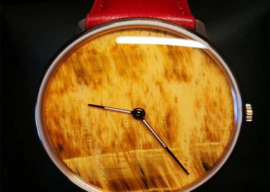 中国 自然な大理石のダイヤルが付いている石の水晶動きの腕時計を使用して流行の絶妙な技術 サプライヤー