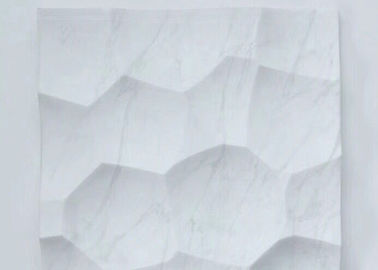 中国 背景の壁の装飾のための美しい静脈の自然な石造りのタイルの響きの白い大理石の平板 サプライヤー