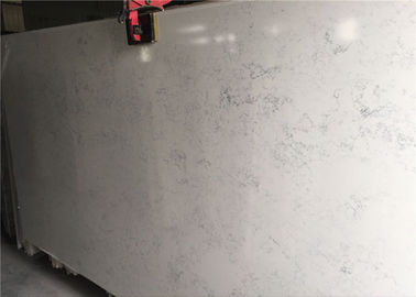 中国 水晶平板の人工的な白いカラーラの水晶磨かれた表面処理 サプライヤー