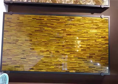 中国 贅沢な出現の黄色い虎眼石の半宝石の平板の宝石用原石 サプライヤー