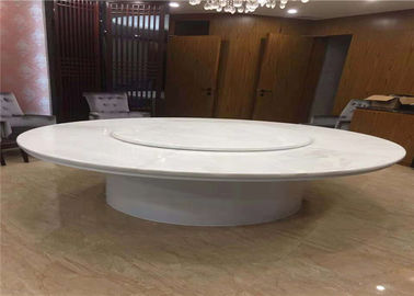 中国 自然な半透明な白のオニックスの居間のための円形の大理石のテーブルの上 サプライヤー