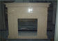 シンプルな設計の家の暖炉のマントルピースのためのベージュ大理石の暖炉の環境 サプライヤー