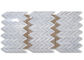 シェブロンの石のモザイク・タイルの台所壁のカラーラの白い磨かれた大理石のモザイク・タイル サプライヤー