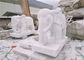 白いヒスイの大理石のライオンの彫刻、石造り動物の彫刻によってカスタマイズされる色 サプライヤー